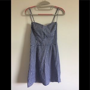 Reformation Blue Gingham Dress